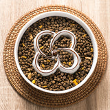 Ceramic Slow Feeder Dog Bowl for Medium & Large Dogs