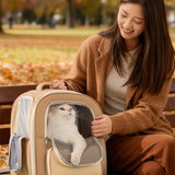 Breathable Pet Carrier Backpack with Mesh Window