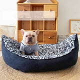 Small Boat Dog Bed Plush Pet Sofa Sleeping Mat