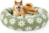 Lesure Cat Bed for Indoor Cats Round Calming Donut