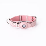 AirTag Pet Collar Leather with Protective Tracker Cover