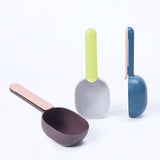 Pet Food Scoop with Bag Clip Ergonomic Measuring Cup