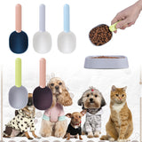 Pet Food Scoop with Bag Clip Ergonomic Measuring Cup