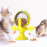 Cat Self Healing Food Toy Spinning Windmill Feeder