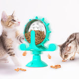 Cat Self Healing Food Toy Spinning Windmill Feeder