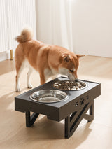Pet Bowl Stainless Steel Folding Dog Feeder Bowl
