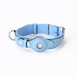 AirTag Pet Collar Leather with Protective Tracker Cover