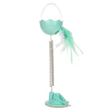 Cat Spring Feather Ball Toy Interactive Play Toy