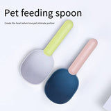 Pet Food Scoop with Bag Clip Ergonomic Measuring Cup