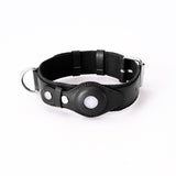 AirTag Pet Collar Leather with Protective Tracker Cover