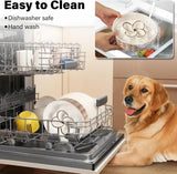 Ceramic Slow Feeder Dog Bowl for Medium & Large Dogs