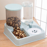 Automatic Pet Feeder Water Dispenser with Double Bowl