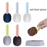 Pet Food Scoop with Bag Clip Ergonomic Measuring Cup